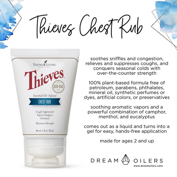 Young Living Other New Thieves Chest Rub Young Living 5g 7oz Poshmark